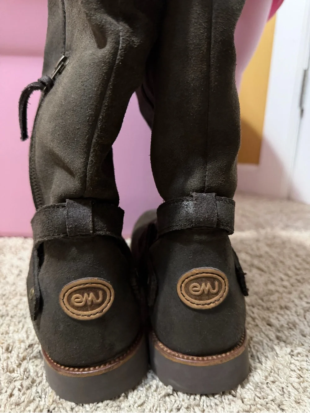 Emu Tall Shearling-Lined Winter Boots in Dark Gray